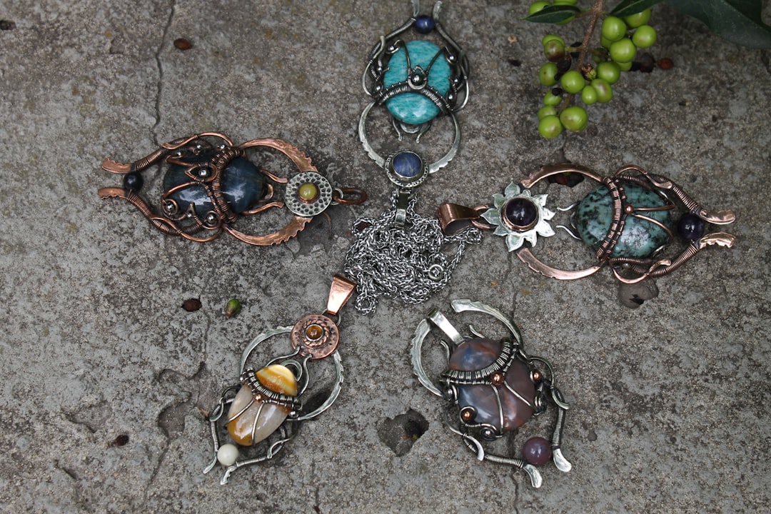 Photo boho style pendant