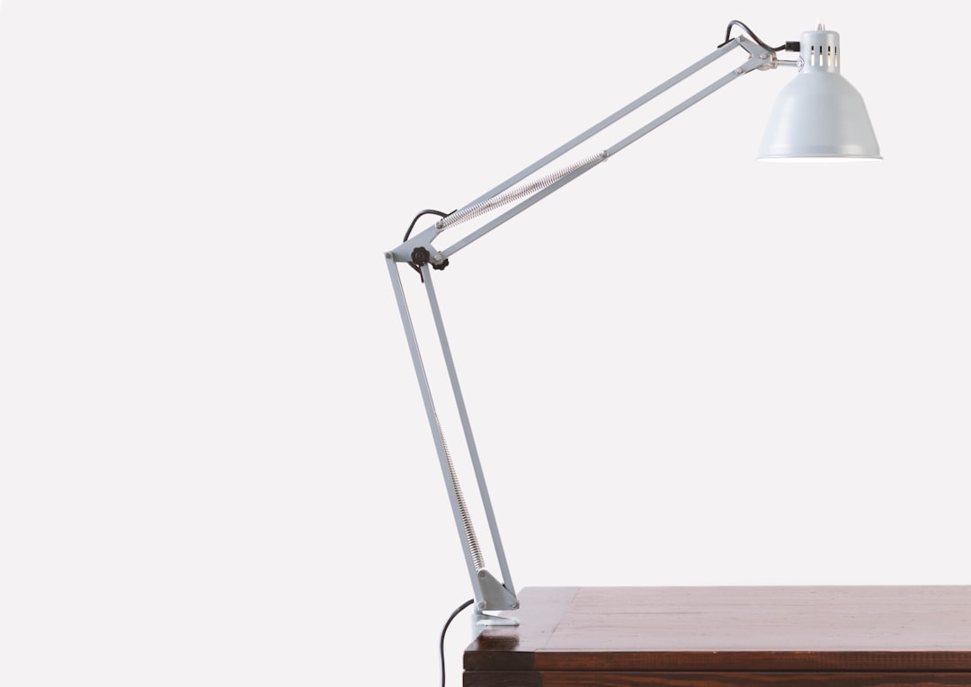 Photo architectural desk lamp