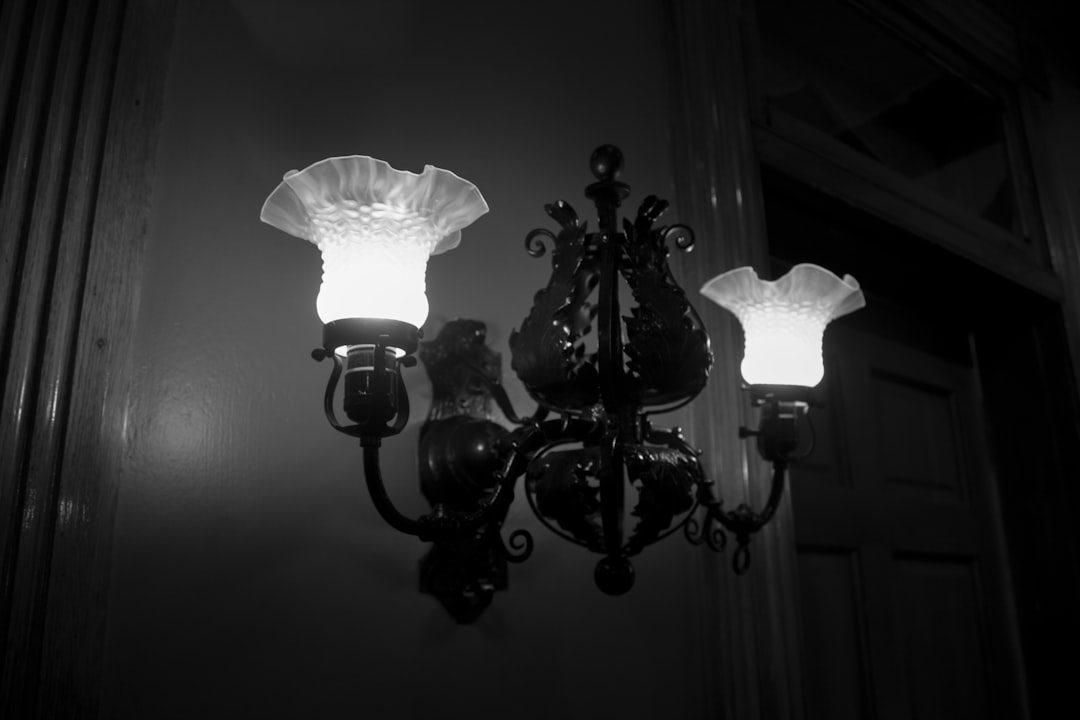 Photo vintage glass sconce